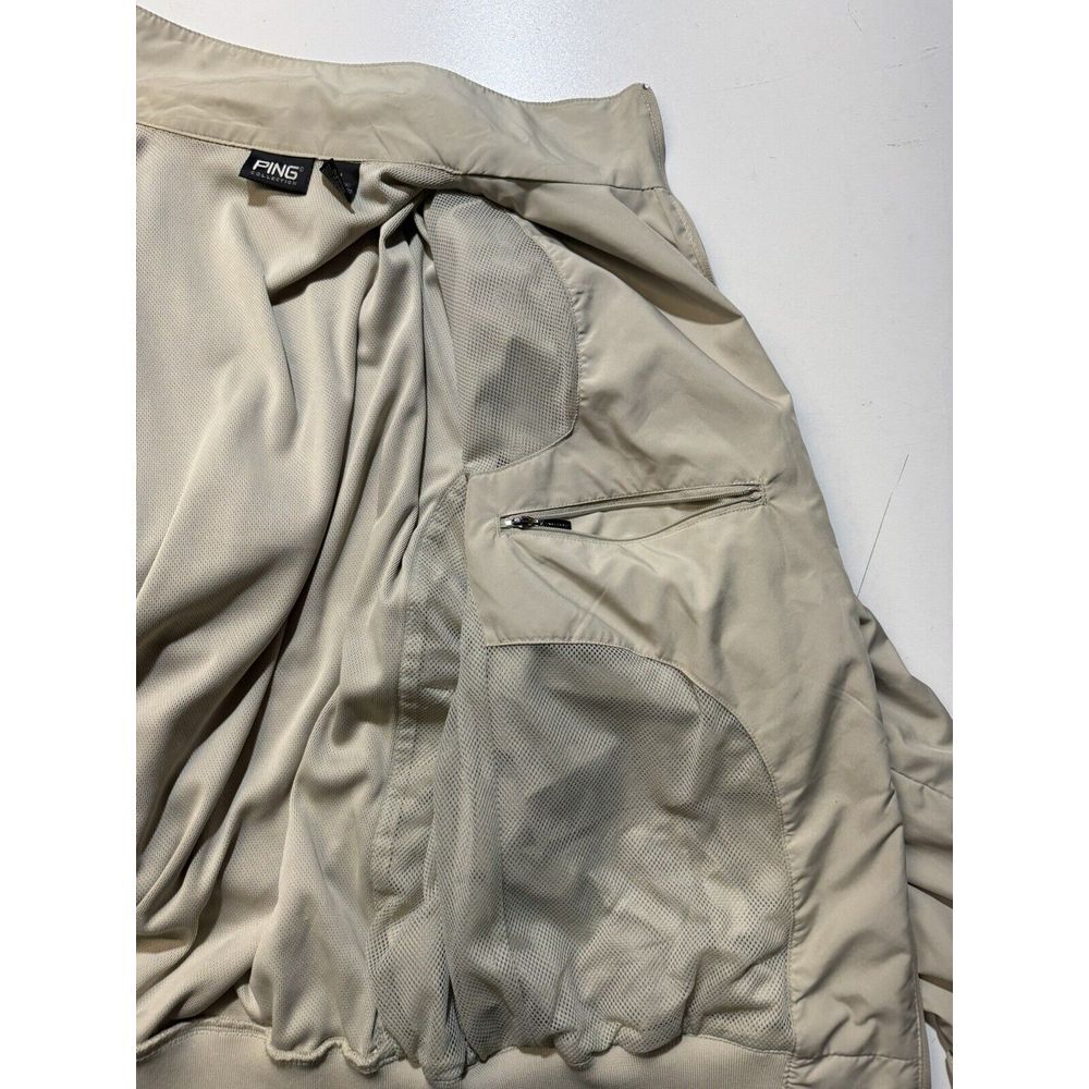 Ping Collection Golf Jacket Performance Beige - Size Medium - Picture 8 of 8